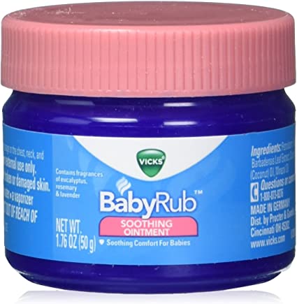 VICKS Baby Rub 50 GM (1.76 Oz): Gentle Soothing Care for Infants