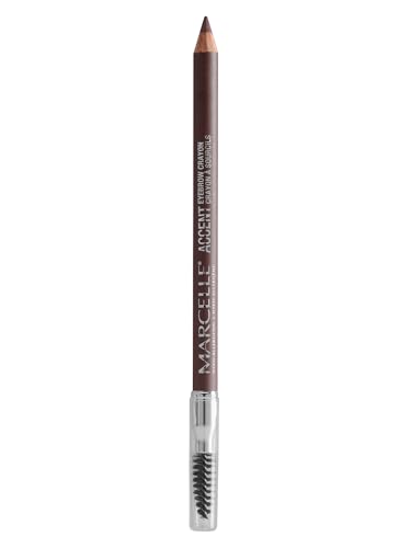 Marcelle Accent Eyebrow Crayon, Brun Tendre, 2-in-1 Eyebrow Pencil, Rich Matte Colour, Smooth & Easy Application, Hypoallergenic, Fragrance-Free, Cruelty-Free, 1.05 g