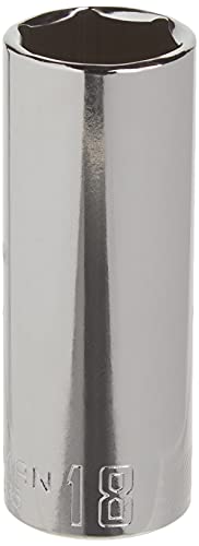 CRAFTSMAN Deep Socket, Metric, 3/8-Inch Drive, 18mm, 6-Point (CMMT44435)