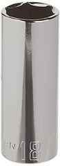 CRAFTSMAN Deep Socket, Metric, 3/8-Inch Drive, 18mm, 6-Point (CMMT44435)