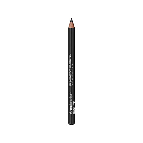 Annabelle Vegan Kohl Eyeliner, Matte Finish, 74 Blackest Black, Intense Colour Payoff, Long-Lasting, Cruelty-Free, Paraben-Free, Silicone-Free, Fragrance-Free, Hypoallergenic, 1.14 g