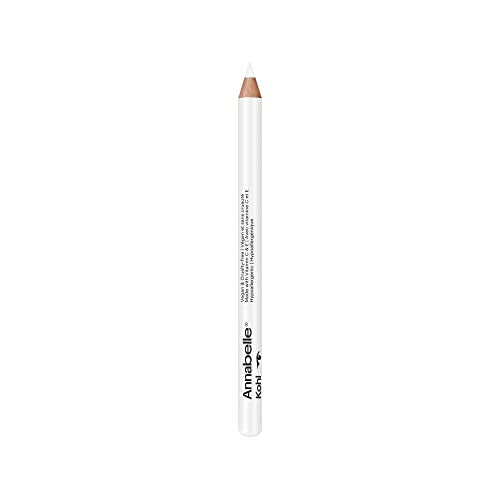 Annabelle Vegan Kohl Eyeliner, Matte Finish, 116 White, Intense Colour Payoff, Long-Lasting, Cruelty-Free, Paraben-Free, Silicone-Free, Fragrance-Free, Hypoallergenic, 1.14 g