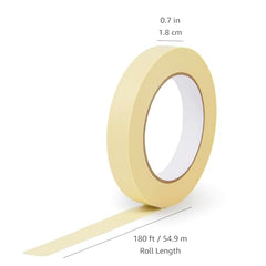 AmazonBasics Masking Tape - 0.7 in x 180 ft , 3 Rolls