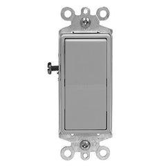 Decora Rocker Single-Pole 15 Amp Switch, Grey