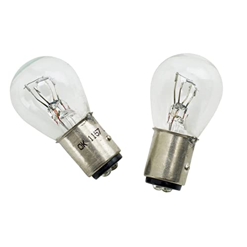 RoadPro RP-1157LL Clear #1157 Heavy Duty Long-Life Replacement Bulbs - Pack of 2