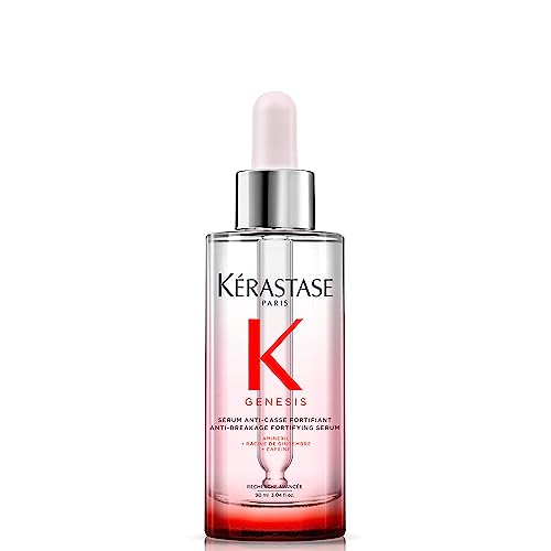 Kérastase Genesis Hair Serum, Hair Thickening Sérum, Nourishing & Fortifying Leave-In Sérum, For Weakened Hair, With Ginger Root & Edelweiss Flower, 90 ml