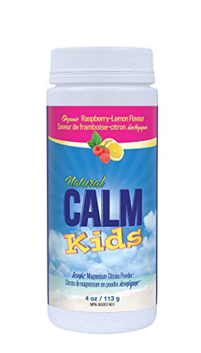 NATURAL CALM Kids Magnesium Citrate Powder Raspberry Lemon 113 gram