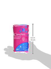 Carefree Acti-Fresh Body Shaped Panty Liners, Regular, 60 Count