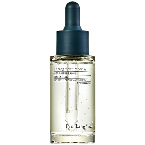 [PKY] Pyunkang Yul Calming Moisture Serum Instantly Soothes Sensitive Skin, Strenghtens Moisture Barrier with Ceramide, 2 types of Peptides, Vegan, Korean skincare. (1.01 Fl.Oz, 30ml)