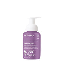 ATTITUDE Foaming Hand Soap, Made in Canada, EWG Verified, Dermatologically Tested, Plant and Mineral-Based, Vegan, White Tea Leaves, 295 mL