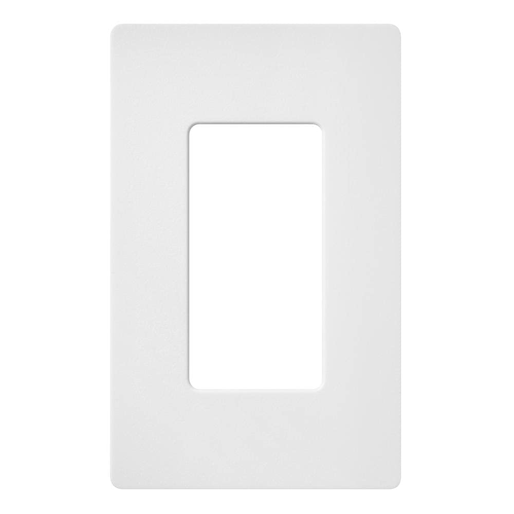 Lutron Claro 1 Gang Decorator/Rocker Wallplate, Matte | SC-1-SW | Snow