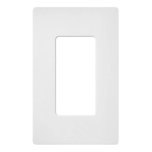 Lutron Claro 1 Gang Decorator/Rocker Wallplate, Matte | SC-1-SW | Snow