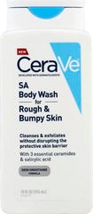 CeraVe Body Wash with Salicylic Acid | Fragrance Free Body Wash to Exfoliate Rough and Bumpy Skin | Allergy Tested | 10 Ounce