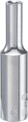 CRAFTSMAN Deep Socket, Metric, 1/4-Inch Drive, 4mm, 6-Point (CMMT44401)