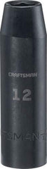 CRAFTSMAN Deep Impact Socket, Metric, 1/2-Inch Drive, 12mm (CMMT16073)