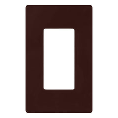 Lutron Claro 1 Gang Decorator/Rocker Wallplate, Gloss | CW-1-BR | Brown