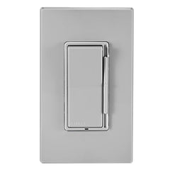 Decora Dimmer with Slide Bar and Rocker Switch, Grey