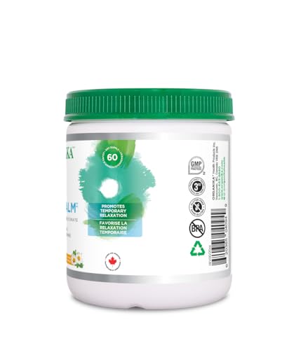 Organika Mind Calm Powder- with Magnesium Bisglycinate, L-Theanine, GABA, Inositol- Promotes Relaxation and Calm without Drowsiness- 216g