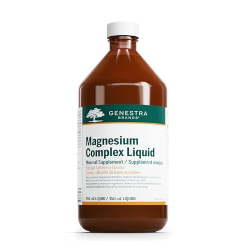 Genestra Brands - Magnesium Complex Liquid - Supports Muscles, Bones and Teeth - 450 ml Liquid - Natural Tart Berry Flavour