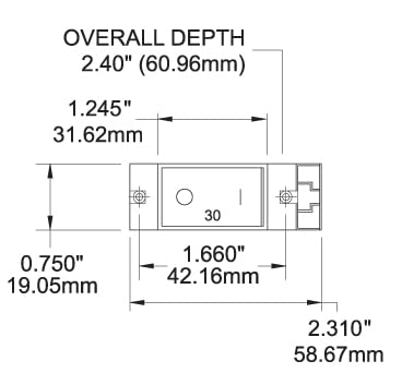 Blue Sea Systems A-Series Flat Rocker Double Pole 15A Circuit Breaker