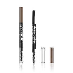 ANNABELLE 24HR Stay-On Browliner, Dark Brown, Double-Ended Eyebrow Crayon, Matte Finish, 24H Long-Lasting Hold, Waterproof, Transfer-proof, Vegan, Cruelty-Free, Paraben-Free, 0.2 g