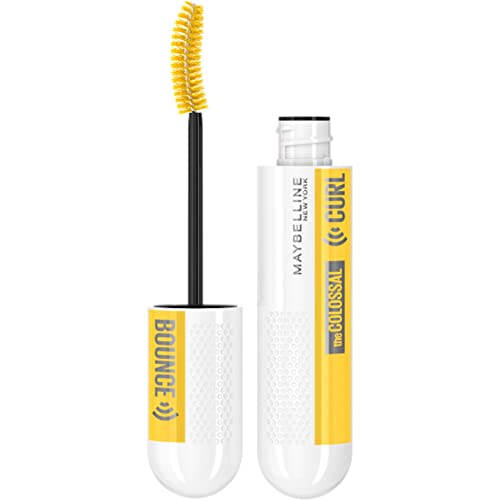 Maybelline New York Volum' Express Colossal Curl Bounce Washable Mascara, Blackest Black, 9.76 ml