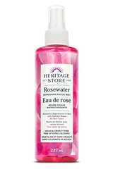 Heritage Store – Rosewater | Refreshing Facial Mist | Aromatherapy Mist for Glowing Skin | Vegan & Cruelty Free | Alcohol & Paraben Free | 8 FL OZ | 237 ML