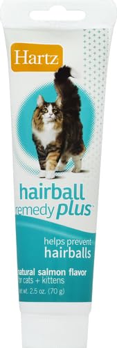 Hartz Hairball Remedy Plus Salmon Flavored Paste for Cats and Kittens, 2.5 Ounce