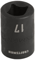 CRAFTSMAN Shallow Impact Socket, Metric, 1/2-Inch Drive, 17mm (CMMT15865)