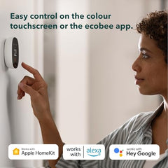 New 2025 ecobee Smart Thermostat Essential - Energy Star Certified programmable Wi-Fi Thermostat - Works with Siri, Alexa, and Google Assistant