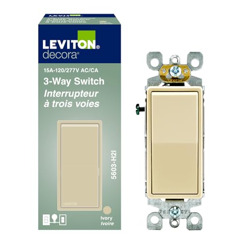 Decora Rocker 3-Way 15 Amp Switch, Ivory