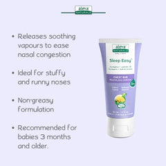 Aleva Naturals Soothing Comfort Chest Rub - Gentle and Easy to Use, Healthy Baby Care, Refreshing Scents of Eucalyptus and Lavender Oils, 50ml