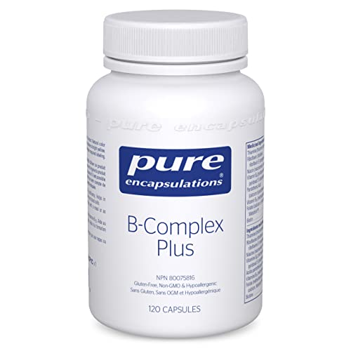 Pure Encapsulations B-Complex Plus - B Vitamins Supplement to Support Neurological Health, Cardiovascular Health & Energy Levels* - With Vitamin B12 & More - 120 Capsules