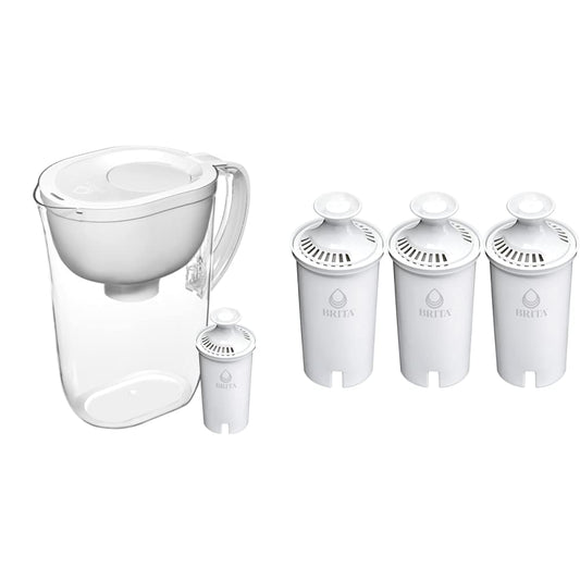 BRITA Grand Water Filter Pitcher, with 1 Standard Filter, White, 10 Cup