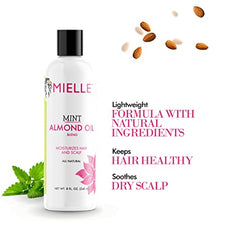 Mielle Organics Mint Almond Oil for Healthy Hair and Scalp, 8 Ounces