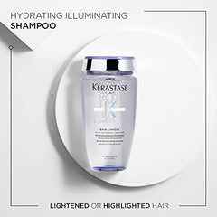 Kérastase Blond Absolu, Lumière Illuminating Shampoo, For Lightened or Highlighted and Grey Hair, Nourishes and Illuminate, With Hyaluronic Acid, 250 ml