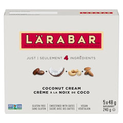 LÄRABAR Coconut Cream, Fruit and Nut Energy Bar, Pack of 5 Bars, Gluten Free, Vegan, Snack Bars