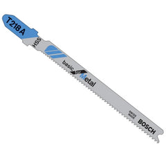 Bosch T218A 3-Inch 24TPI HSS Bosch Shank Jigsaw Blade, 5 Pack