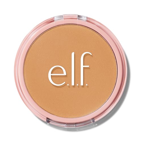 e.l.f. Halo Glow Powder Filter, Ultra-fine Finishing Powder, Smooths The Look of Pores & Fine Lines, Creates A Soft-Focus Glow, Vegan & Cruelty-Free, Tan Warm