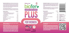 Biofen Plus for Women - Hair Growth Products for Women with Biotin, Womens Vitamins for Hair Loss, Hair Care, Hair Vitamins, 60 Capsules