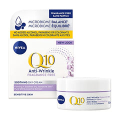 NIVEA Q10 Power Anti-wrinkle + Fragrance-free Moisturizer for Sensitive Skin, 50ml