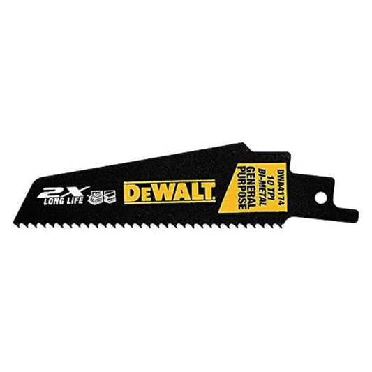 DEWALT 6-Inch Reciprocating Saw Blades, 14 TPI, 5-Pack (DWAR6114)