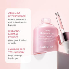 LANEIGE Glowy Makeup Serum: Hydrate, Extend Makeup, Visibly Smooth and Glowy Skin