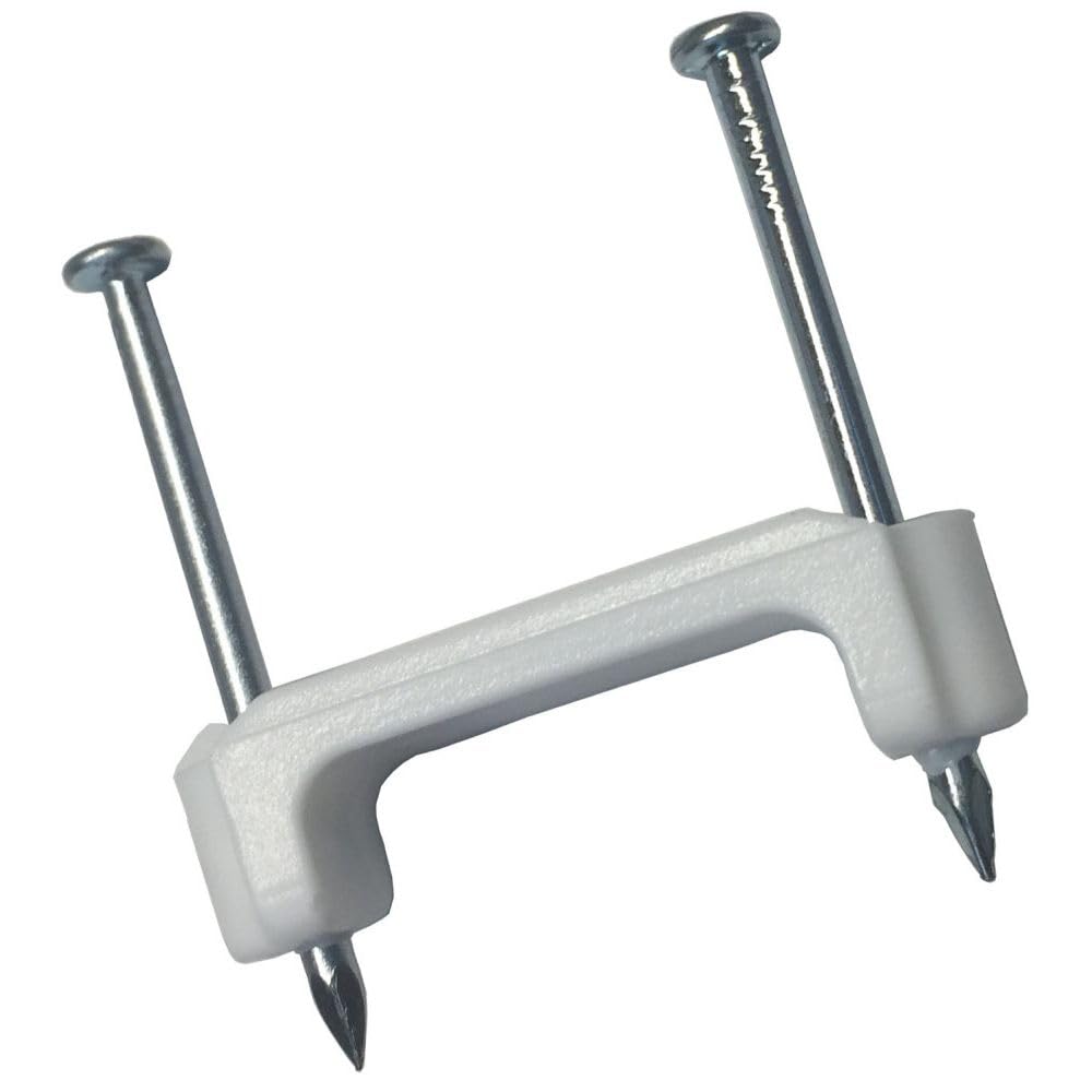 Gardner Bender PS-175J Plastic Staple, 3/4-Inch, Secures 14/3, 12/3, 10/3 Cable, 175/Jar, White