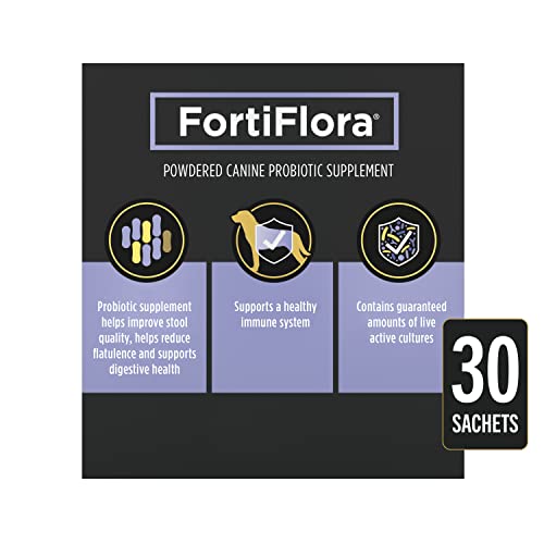 Purina Pro Plan Veterinary Supplements Fortiflora Powdered Dog Probiotics - 30 g sachets (Pack of 30)