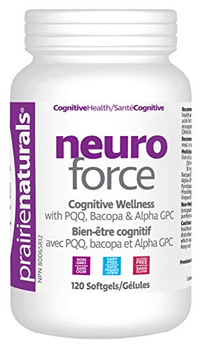 Prairie Naturals Neuro Force with PQQ, Bacopa, and Alpha GPC Softgel - 120 Count