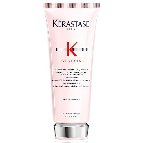 Kérastase Genesis, Fondant Renforcateur, Lightweight Conditioner for Weakened Hair Prone to Falling due to Breakage, Sulfate-Free, Silicone-Free, For All Hair Types, 200 ml