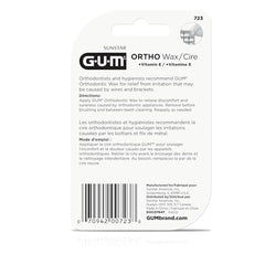 GUM - 723RQC Orthodontic Wax with Vitamin E and Aloe Vera, for Braces, Wires & Partial Dentures