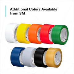 3M Vinyl Tape 764, 3 in by 108 ft ,White,Social Distancing ,Floor & Safety Marking, 1 Roll