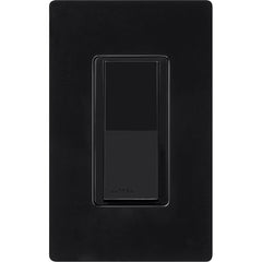 Lutron Claro On/Off Switch, 15-Amp, Single-Pole, CA-1PS-BL, Black